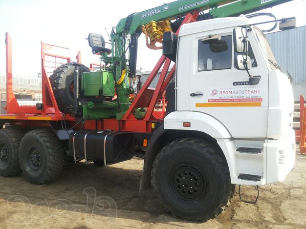 Лесовоз Камаз 43118, 2020 г.в. с манипулятором Купить Цена Лизинг Доставка